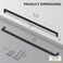 Goldenwarm 2 Pack 18 Inch Black Cabinet Handles Kitchen Drawer Pulls