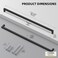 Goldenwarm 2 Pack 18 Inch Black Cabinet Handles Kitchen Drawer Pulls
