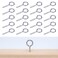 Muzata 20Pack M4 2inch Eye-Hook Screws for Wood Securing Self-Tapping CN22