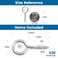 Muzata 20Pack M4 2inch Eye-Hook Screws for Wood Securing Self-Tapping CN22