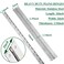 4Pack 16 &euro; Heavy Duty Piano Hinge Stainless Silver Continuous &amp; Piano Hinges