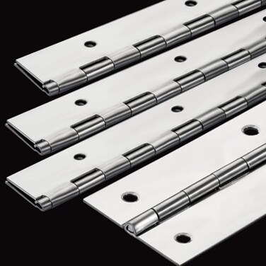 4Pack 16 &euro; Heavy Duty Piano Hinge Stainless Silver Continuous &amp; Piano Hinges