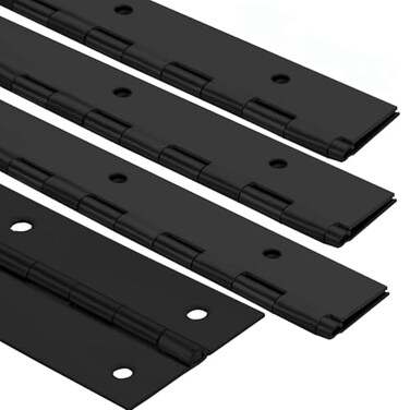4Pack 16 &euro; Heavy Duty Piano Hinge Stainless Black Continuous &amp; Piano Hinges