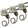 Topbuti 3 Pack Ceiling Fan Pull Chain Switch Zing Ear ZE-109 Two-Wire Light Switch Control Replacement for Ceiling Fan, Wall Lamps, Cabinet Light