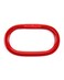 QWORK Oblong Master Link, 2 Pack, 1/2", 4400 lbs, Grade 80 Steel Heavy Duty Chain Lifting Ring, for Lifting and Rigging Applications &euro;&ldquo; Red