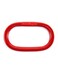 QWORK Oblong Master Link, 2 Pack, 1/2", 4400 lbs, Grade 80 Steel Heavy Duty Chain Lifting Ring, for Lifting and Rigging Applications &euro;&ldquo; Red