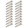 Micro Traders 20pcs Mini Snap Links M3 Thread Clip Self-Locking Metal Clevis Clips Fixing Wing for Remote Control Model Airplanes Electric Plane