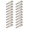 Micro Traders 20pcs Mini Snap Links M3 Thread Clip Self-Locking Metal Clevis Clips Fixing Wing for Remote Control Model Airplanes Electric Plane