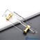 Goldenwarm 5 Pack Gold Kitchen Cabinet Hardware Acrylic Drawer Pulls - LS9165GD90 Modern Cabinet Handles Lucite Drawer Pulls Dresser Handle Bar Pull Drawer Handles
