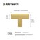Goldenwarm 20 Pack Cabinet Knobs Gold Drawer Knobs