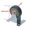 Luomorgo 4 Inch Heavy Duty Rubber Fixed Caster Wheels, 2 Pcs