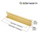 Goldenwarm 10 Pack 3 Inch Matte Gold Finger Pulls Cabinet Edge Pulls Brushed Brass Drawer Handles Edge Hardware for Kitchen Cupboard