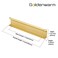 Goldenwarm 10 Pack 3 Inch Matte Gold Finger Pulls Cabinet Edge Pulls Brushed Brass Drawer Handles Edge Hardware for Kitchen Cupboard