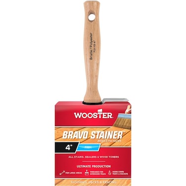 4" Wooster 0F51190040 Bravo Stainer Bravo Stainer Bristle/Polyester