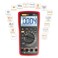 6000 Counts TRMS Auto Ranging Digital Multimeter, Red