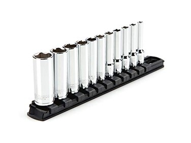 TEKTON 1/4 Inch Drive 6-Point Socket Set, 11-Piece SHD90105