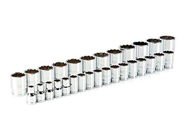 TEKTON 1/2 Inch Drive 12-Point Socket Set, 29-Piece SHD92012