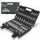 MulWark Torx Socket Set 64-Piece 3/8, 1/4, 1/2 in. Drive Bit Socket Set and External Torx Socket Set w./ Impact Adapter and Reducer   S2 and Cr-V Steel