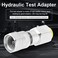 Testing Coupling Adapter, G1/4 to M16 2 Thread Pressure Test Point Testing Coupling for Hydraulic System Test Point Adapter