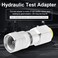 Testing Coupling Adapter, G1/4 to M16 2 Thread Pressure Test Point Testing Coupling for Hydraulic System Test Point Adapter
