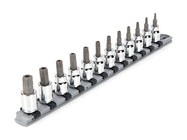 TEKTON Tamper-Resistant Torx Bit Socket Set, 12-Piece SHB91104
