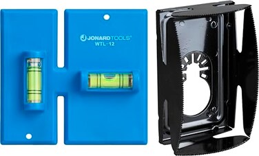 Jonard Tools EBW-412 Electrical Box Cutting Kit, Single Gang with Wall Template Leveler &amp; Electrical Box Cutter Attachment