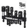 9-Piece Impact Socket Adapter Set, 1/4" 3/8" 1/2" Drive, with Storage Case