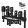9-Piece Impact Socket Adapter Set, 1/4" 3/8" 1/2" Drive, with Storage Case
