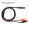 Hilitand Bnc Clip Coaxial Cable Function Generator Test Line Accessories 90cm 50 Bnc Double Clamp Wire