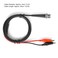 Hilitand Bnc Clip Coaxial Cable Function Generator Test Line Accessories 90cm 50 Bnc Double Clamp Wire