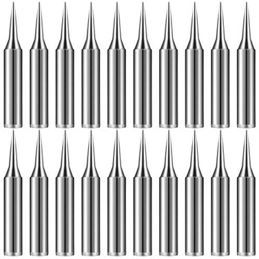 Mudder 20 Pcs Soldering Iron Tip Replace Compatible with Hakko, 900M-T-I