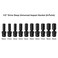 CASOMAN 10 PCS 1/2" Drive Deep Universal Impact Socket Set, Metric,10-19mm