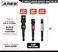 ARES 22011 3-Pc 3-In Impact Socket Adapter Set - 1/4, 3/8, 1/2-In Drive