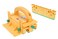 MICROJIG GRR-RIPPER GR-100+GRP-5 Grr-Ripper 3D Pushblock &amp; 1/4" Leg Bundle, Yellow