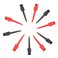 Hook Clip, 10pcs P5002 Hook Multimeter Test Hook Grabbers for Digital Multimeter/SMD IC Cable Welding(Black&amp;Red)