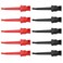 Hook Clip, 10pcs P5002 Hook Multimeter Test Hook Grabbers for Digital Multimeter/SMD IC Cable Welding(Black&amp;Red)