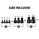 CASOMAN 9-Piece Low Profile Impact Triple Square Bit Socket Set, Includes Storage Rail, 1/4", 3/8" and 1/2" Drive, CR-MO Steel, Designed for Impact Use