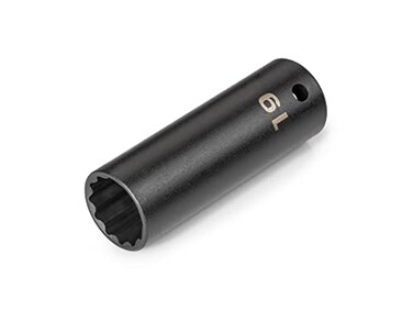 TEKTON 1/2 Inch Drive x 19 mm 12-Point Impact Socket SID23319