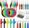 Linkstyle 30PCS Multimeter Test Leads Sets, Banana Plug Test Leads Alligator Clips, Back Piercing Probe Kit with Box for Automotive Diagnostics Electronics