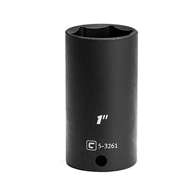 Capri Tools Deep Impact Socket, 3/8-Inch Drive, 6-Point, SAE (1-Inch)