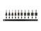 TEKTON 1/2 Inch Drive Hex Impact Bit Socket Set, 10-Piece SIB92100