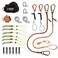 Tool Tethering Kit for Iron/Steel Workers, Includes Tool Lanyards and Attachments for Spud Wrenches to Sleever Bars, Ergodyne Squids 3186