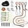 Tool Tethering Kit for Iron/Steel Workers, Includes Tool Lanyards and Attachments for Spud Wrenches to Sleever Bars, Ergodyne Squids 3186