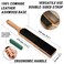 BeaverCraft Leather Strop for Knife Sharpening - Double-Sided Knife Strop &amp; Stropping Compound Kit - Honing Strop Block 14" for Woodcarving Tools, Chisel Knife Sharpening Kit Leather Sharpener LS6P1