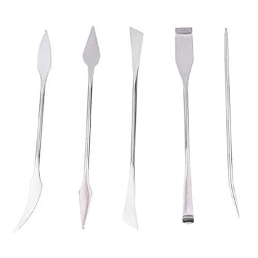 HEEPDD Stainless Steel Clay Sculpting Tools, 5 Piece Double Ended Set
