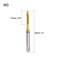uxcell Spiral Point Plug Threading Tap M3 x 0.5 Thread, Ground Threads H2 3 Flutes, High Speed Steel HSS 6542, Titanium Coated, Metric Screw Taps Tapping Bit for Thread Repair, 2pcs