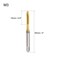 uxcell Spiral Point Plug Threading Tap M3 x 0.5 Thread, Ground Threads H2 3 Flutes, High Speed Steel HSS 6542, Titanium Coated, Metric Screw Taps Tapping Bit for Thread Repair, 2pcs