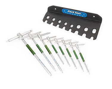 Park Tool THT-1 - Sliding T-Handle Torx Compatible Wrench Set, Silver