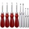 Mudder 8 Pcs Leather Edge Bevelers Set, Leather Working Tools
