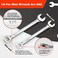 LEONTOOL Mini Wrench Set Sae 10 Pcs 5/32" To 7/16" Standard Combination Ignition Wrench Set Small Open End and Box End Spanner with Key Ring for Automotive Technicians and Industrial Users